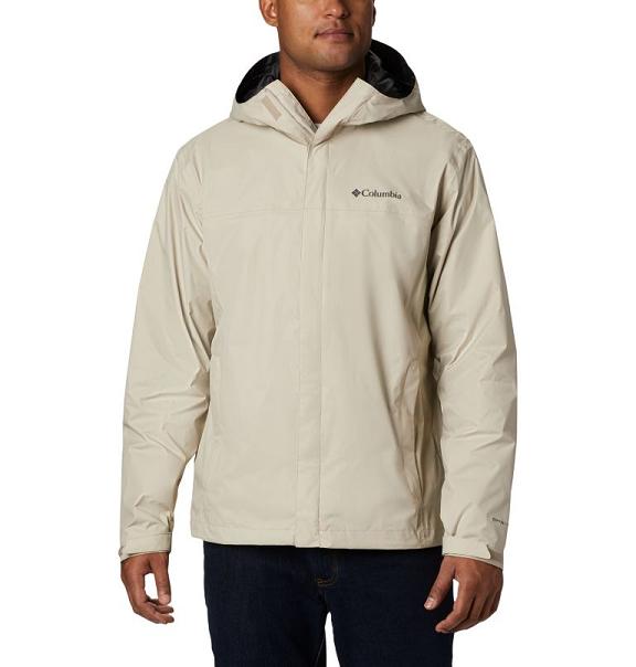 Columbia Watertigh Rain Jacket Khaki For Men's NZ36529 New Zealand